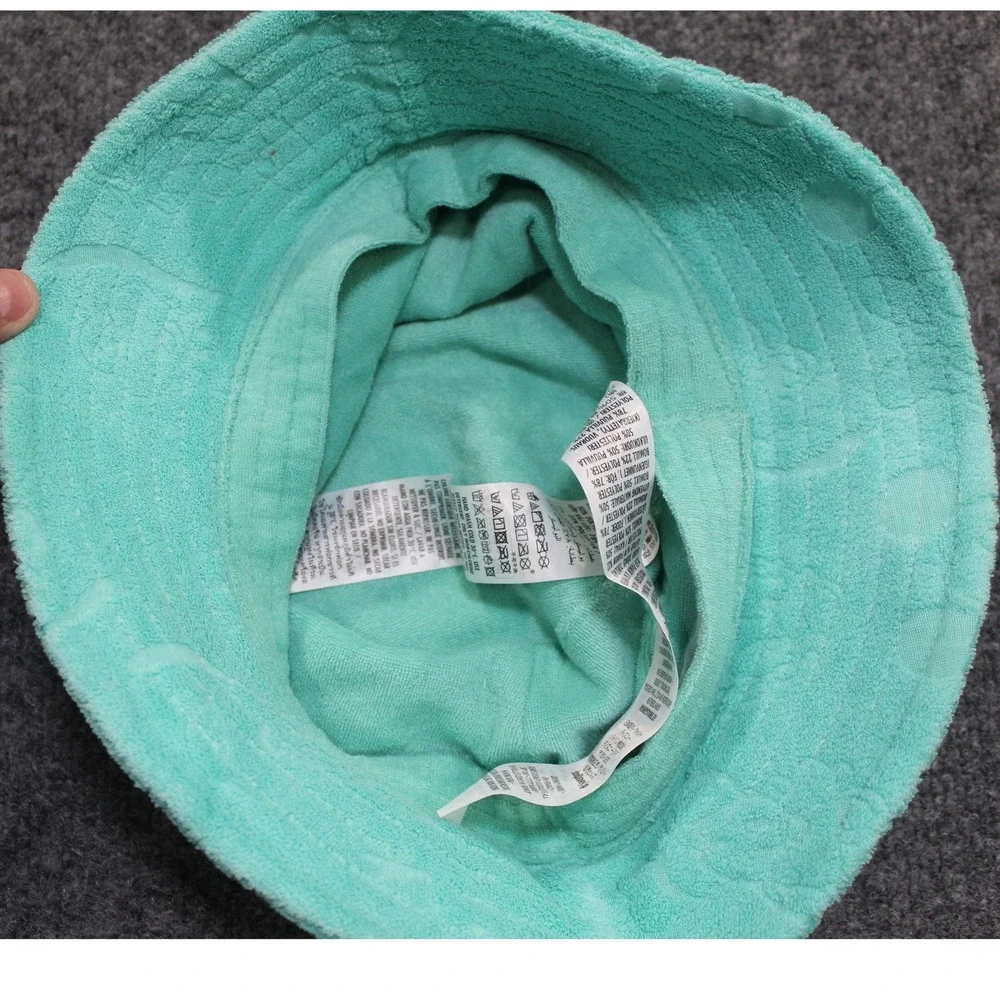 Disney Parks Aqua Terry Cloth Mickey‎ Mouse Bucket Hat One Size NWT